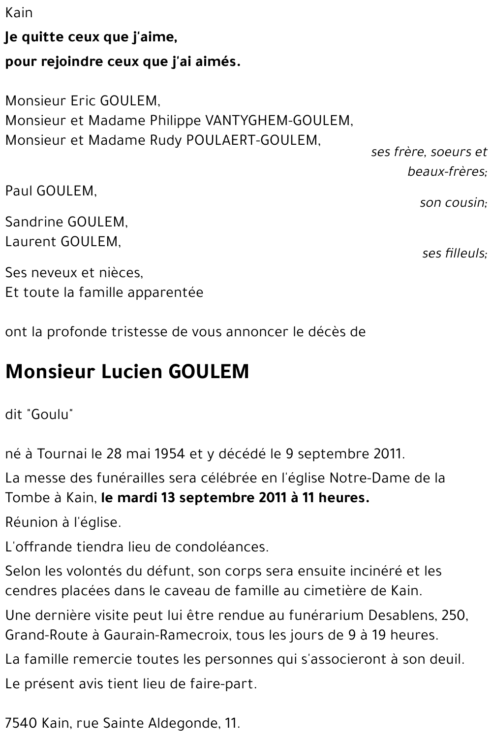 Lucien GOULEM