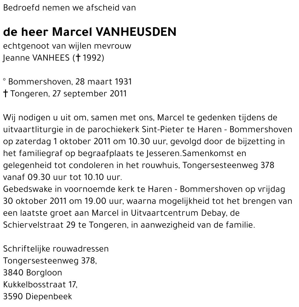 Marcel VANHEUSDEN