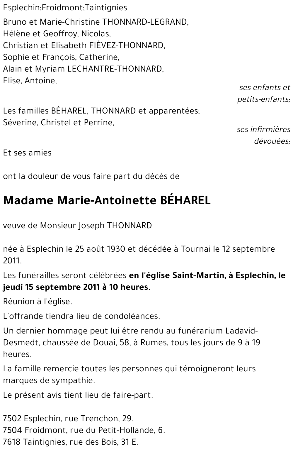 Marie-Antoinette BÉHAREL