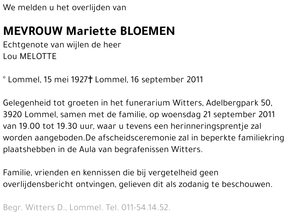 Mariette Bloemen