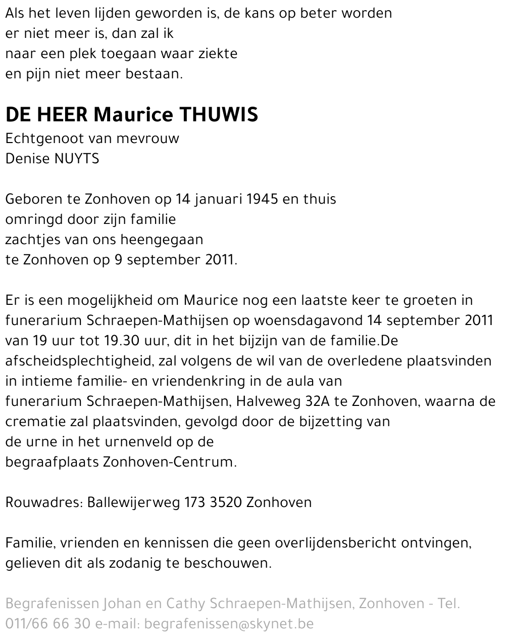 Maurice Thuwis