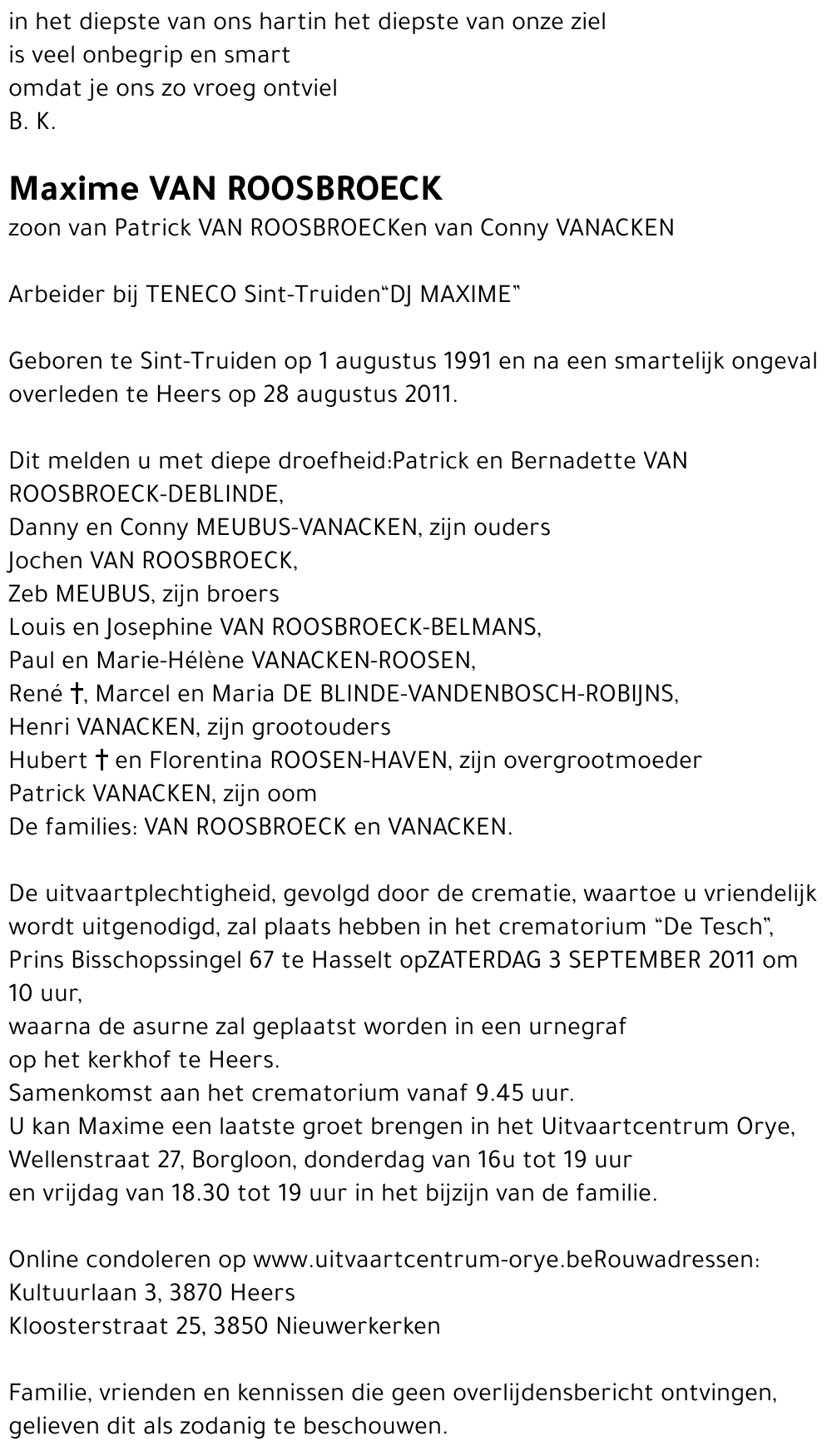 Maxime Van Roosbroeck