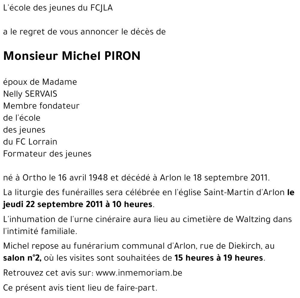 Michel PIRON