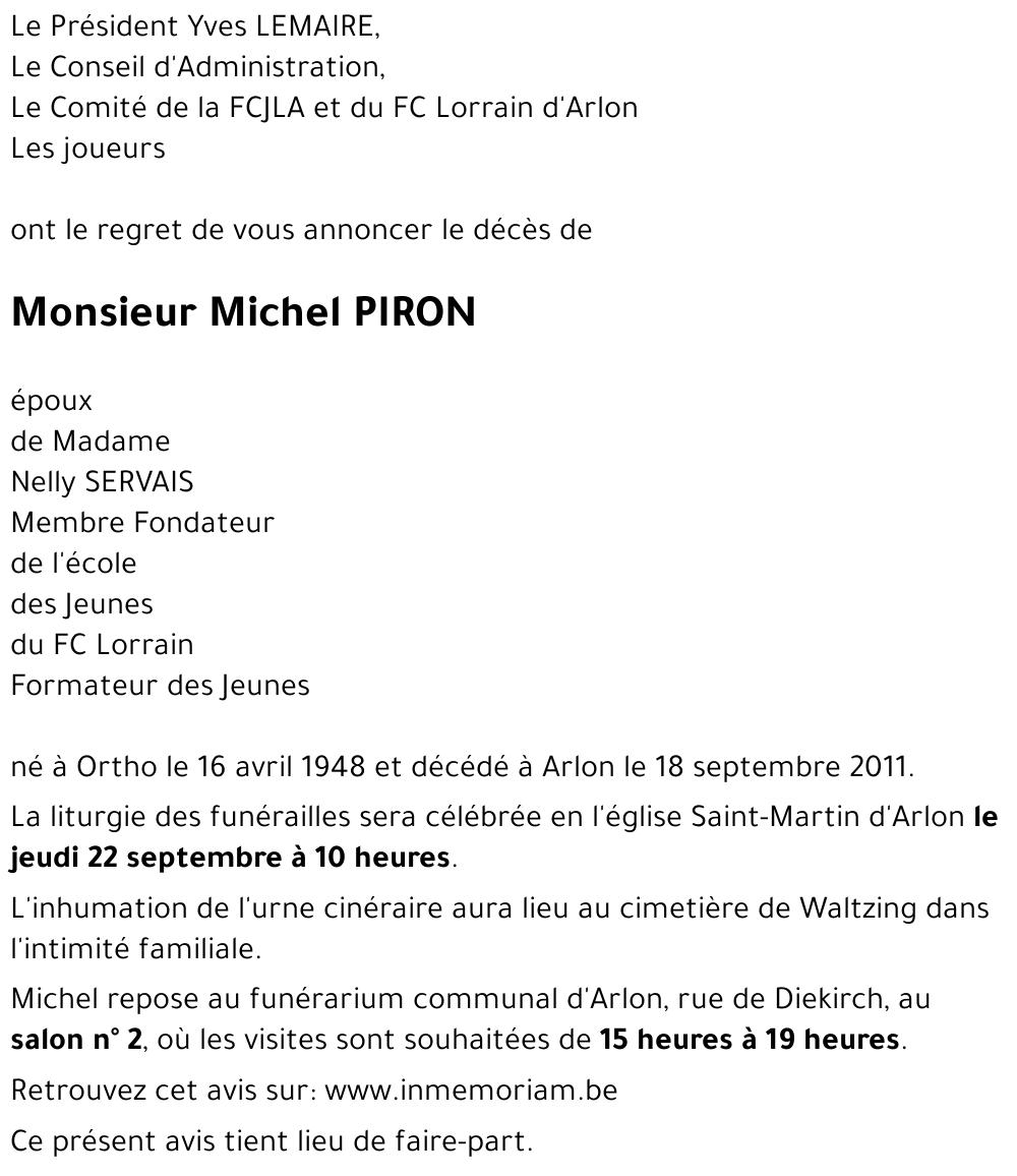 Michel PIRON