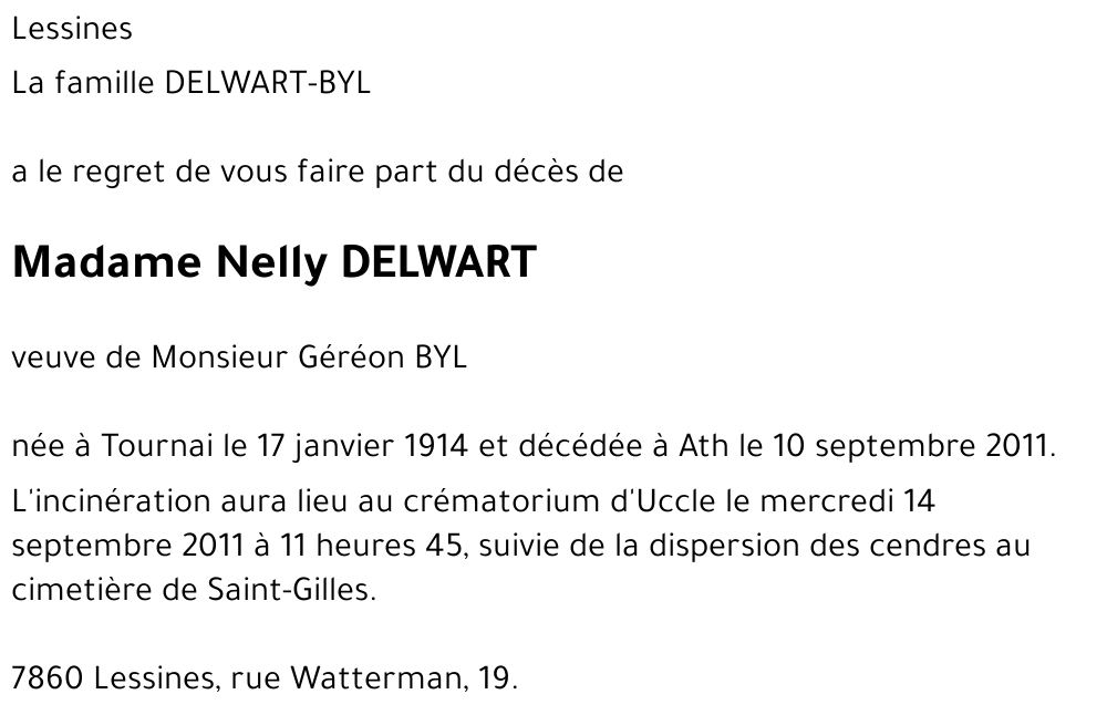 Nelly DELWART