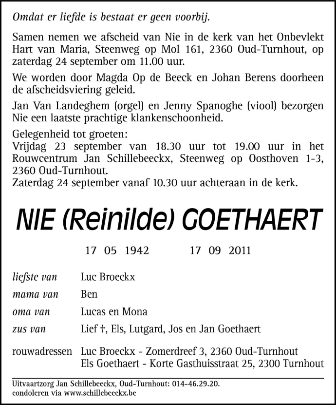 Nie (Reinilde) Goethaert