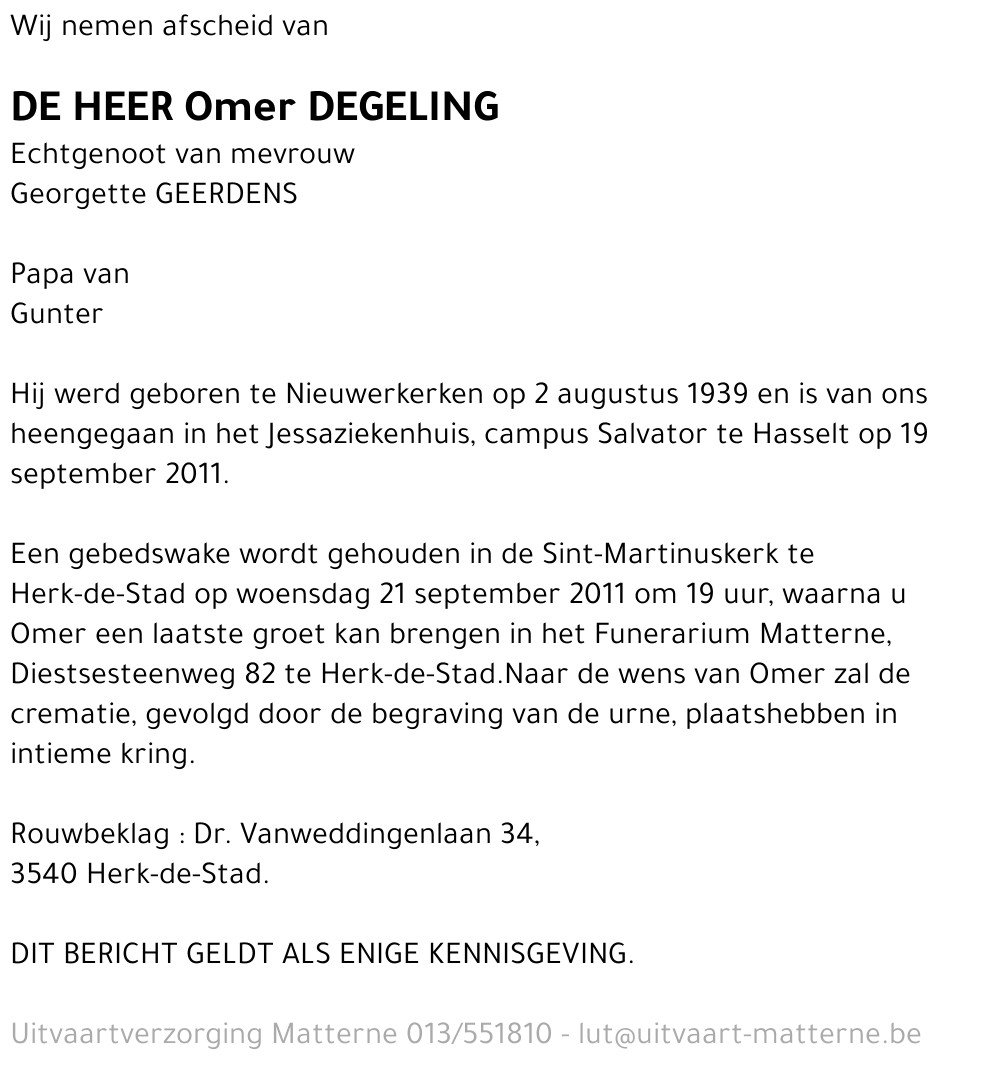 Omer Degeling