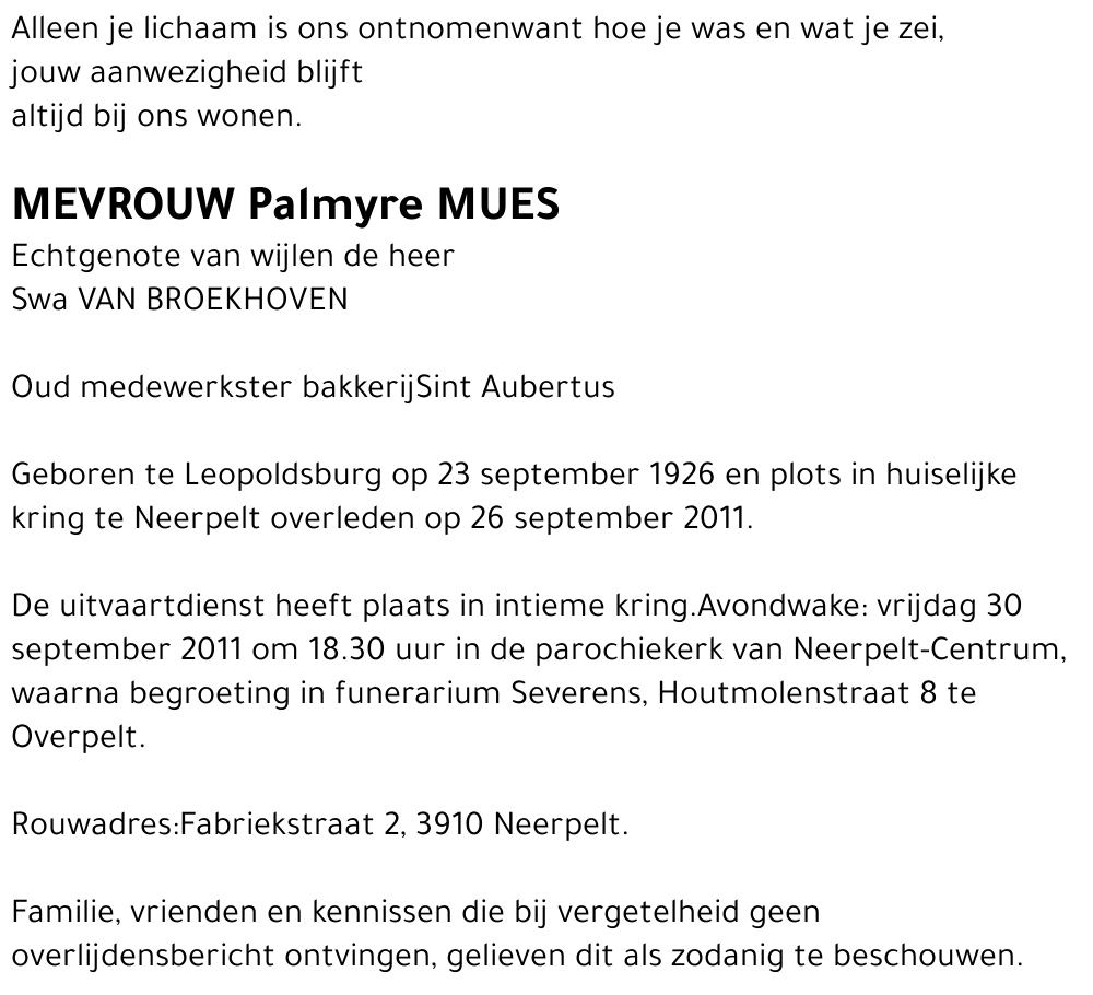 Palmyre Mues