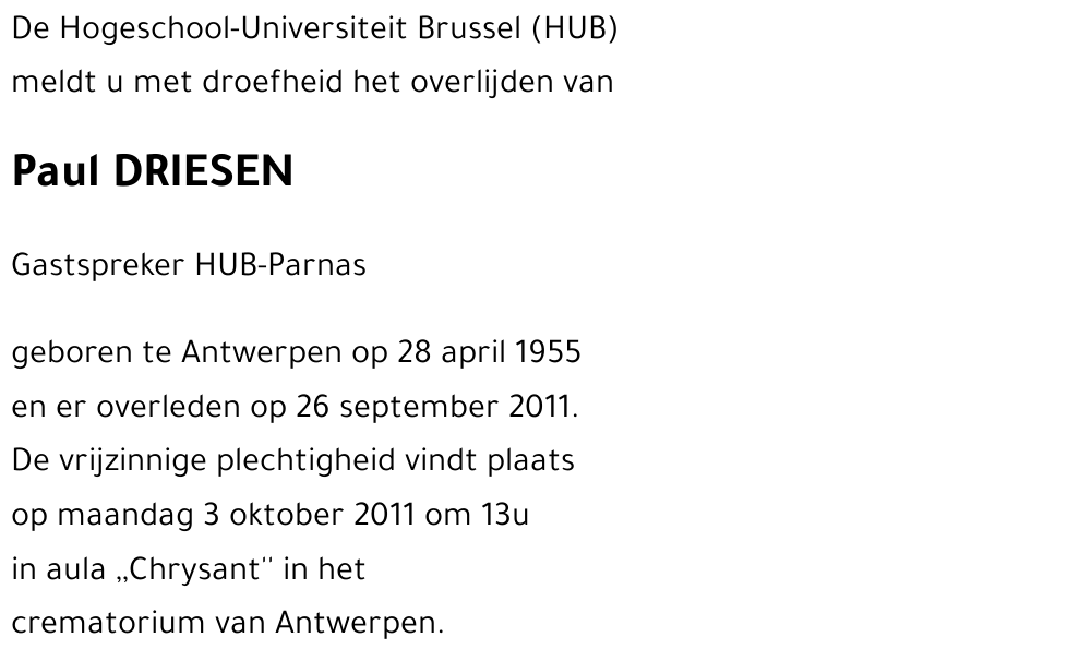 Paul DRIESEN