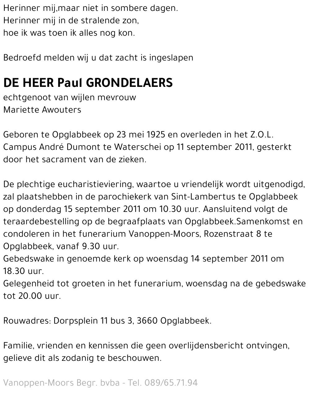 Paul Grondelaers