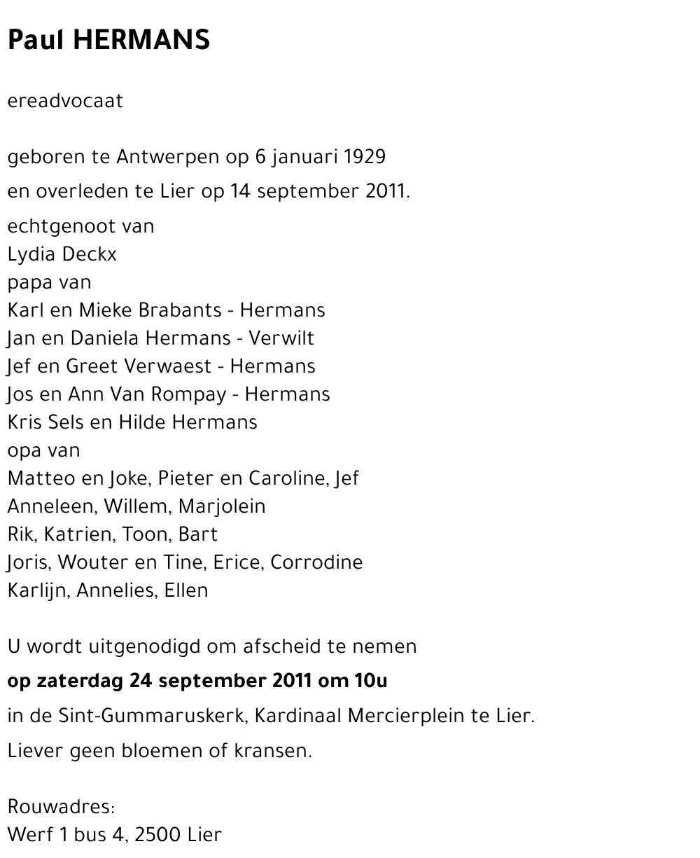 Paul Hermans