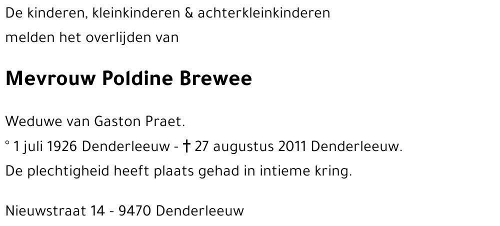 Poldine Brewee