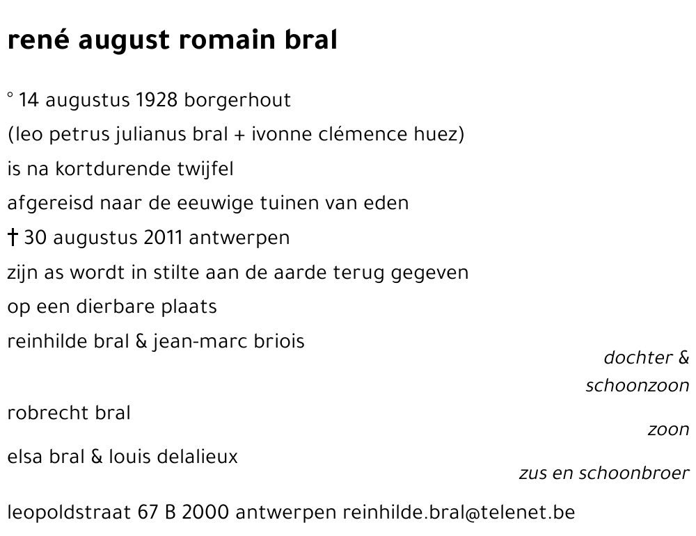 René August Romain BRAL