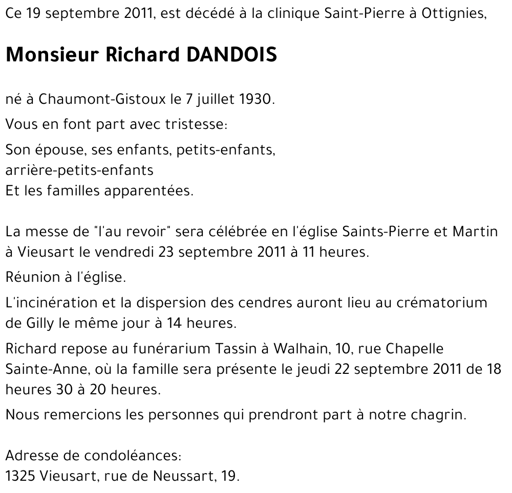 Richard DANDOIS