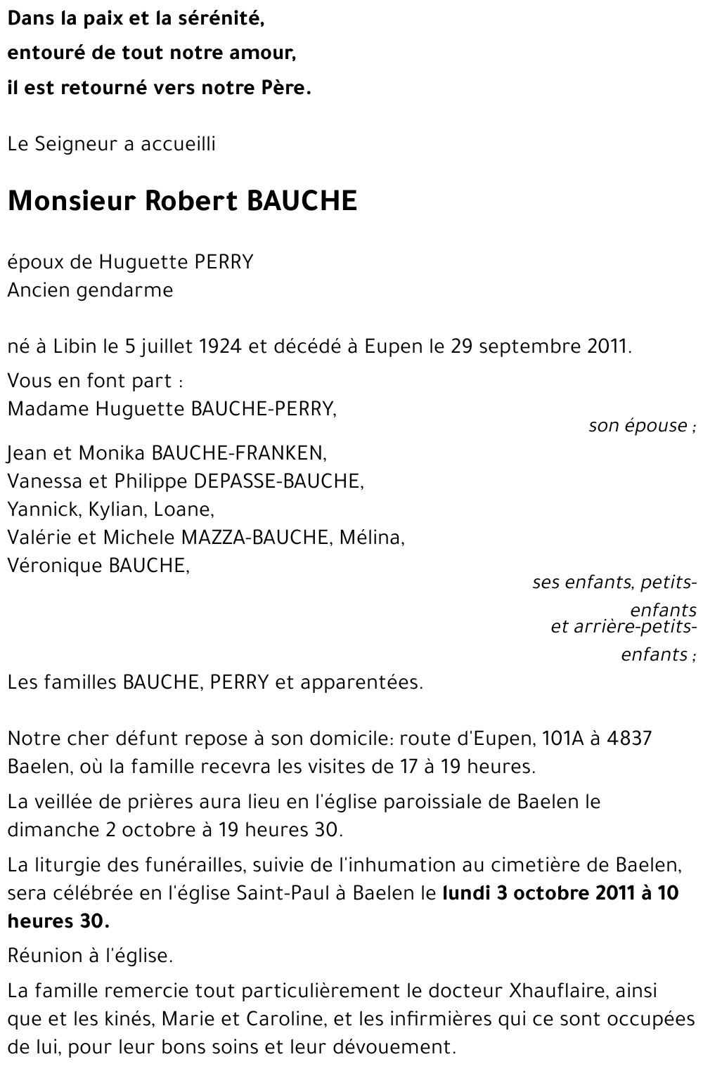 Robert BAUCHE