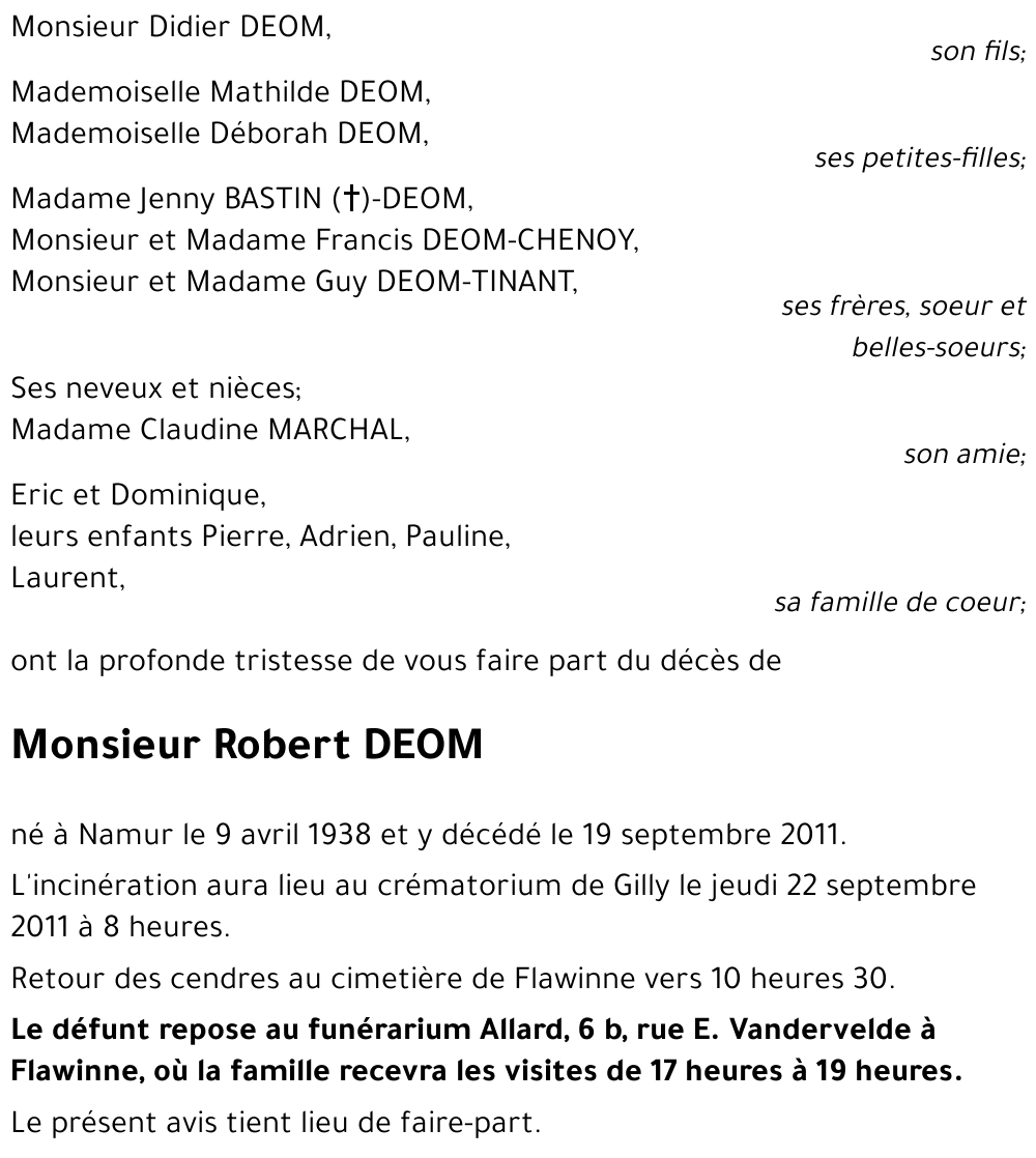 Robert DEOM