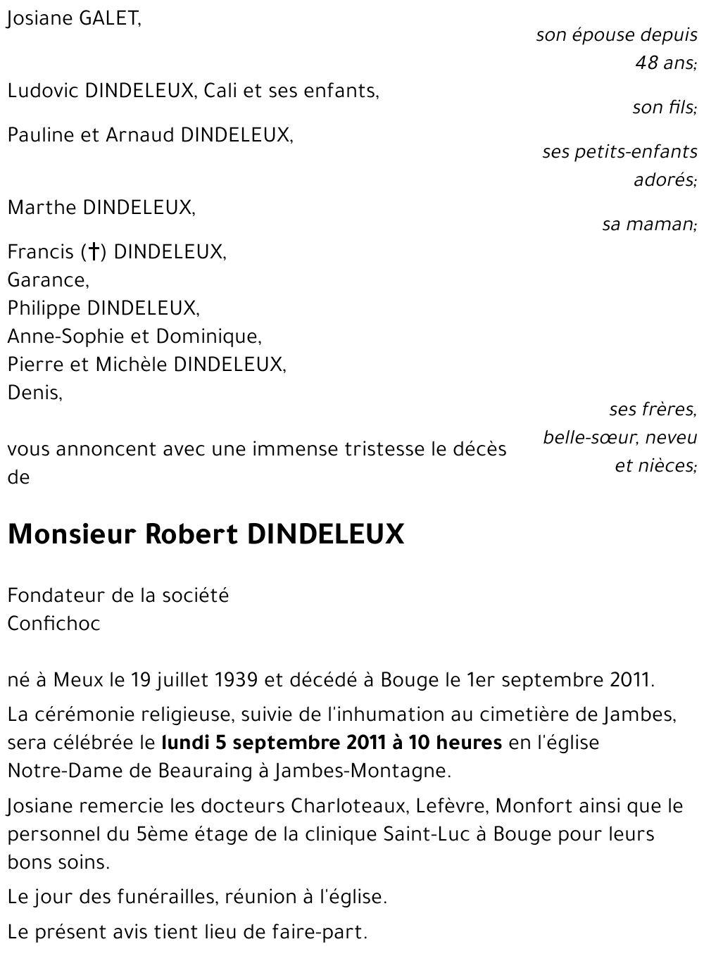 Robert DINDELEUX