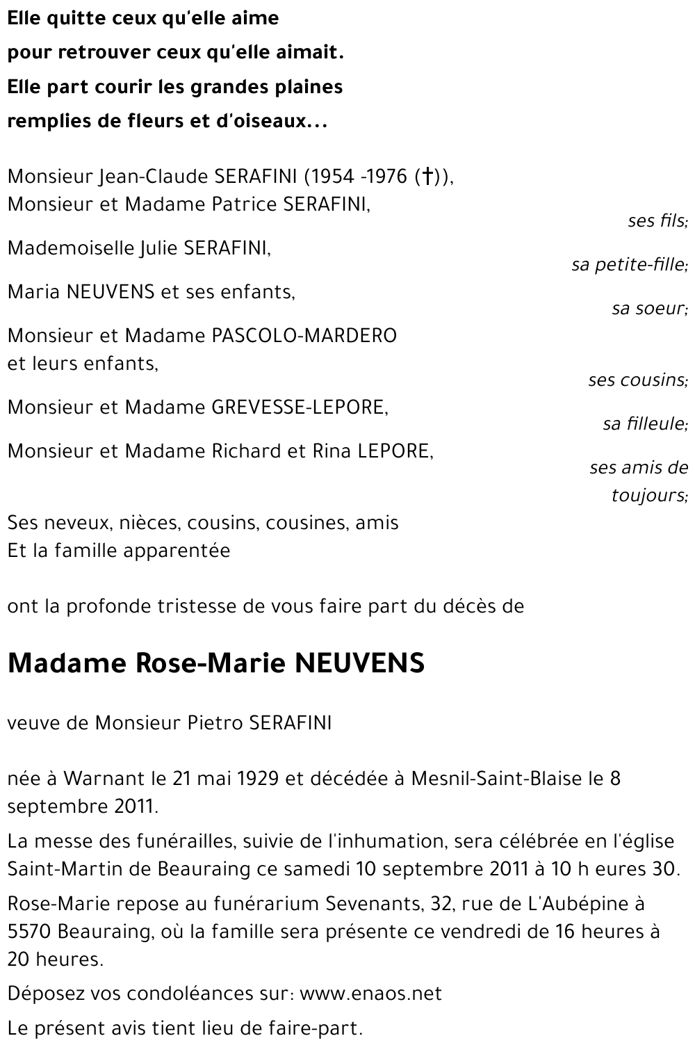 Rose-Marie NEUVENS