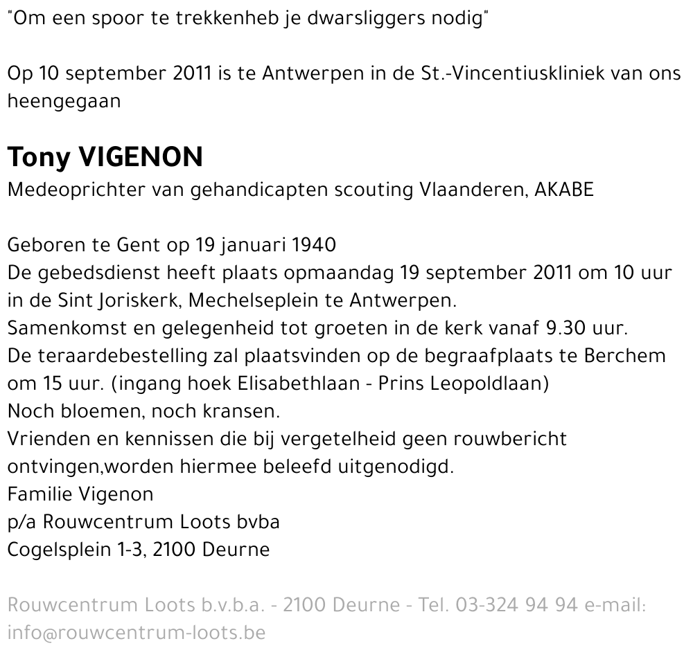 Tony Vigenon