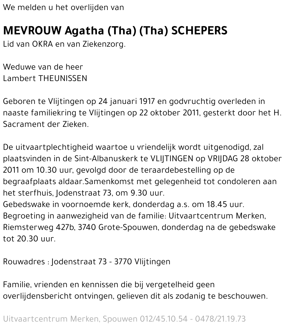 Agatha Schepers