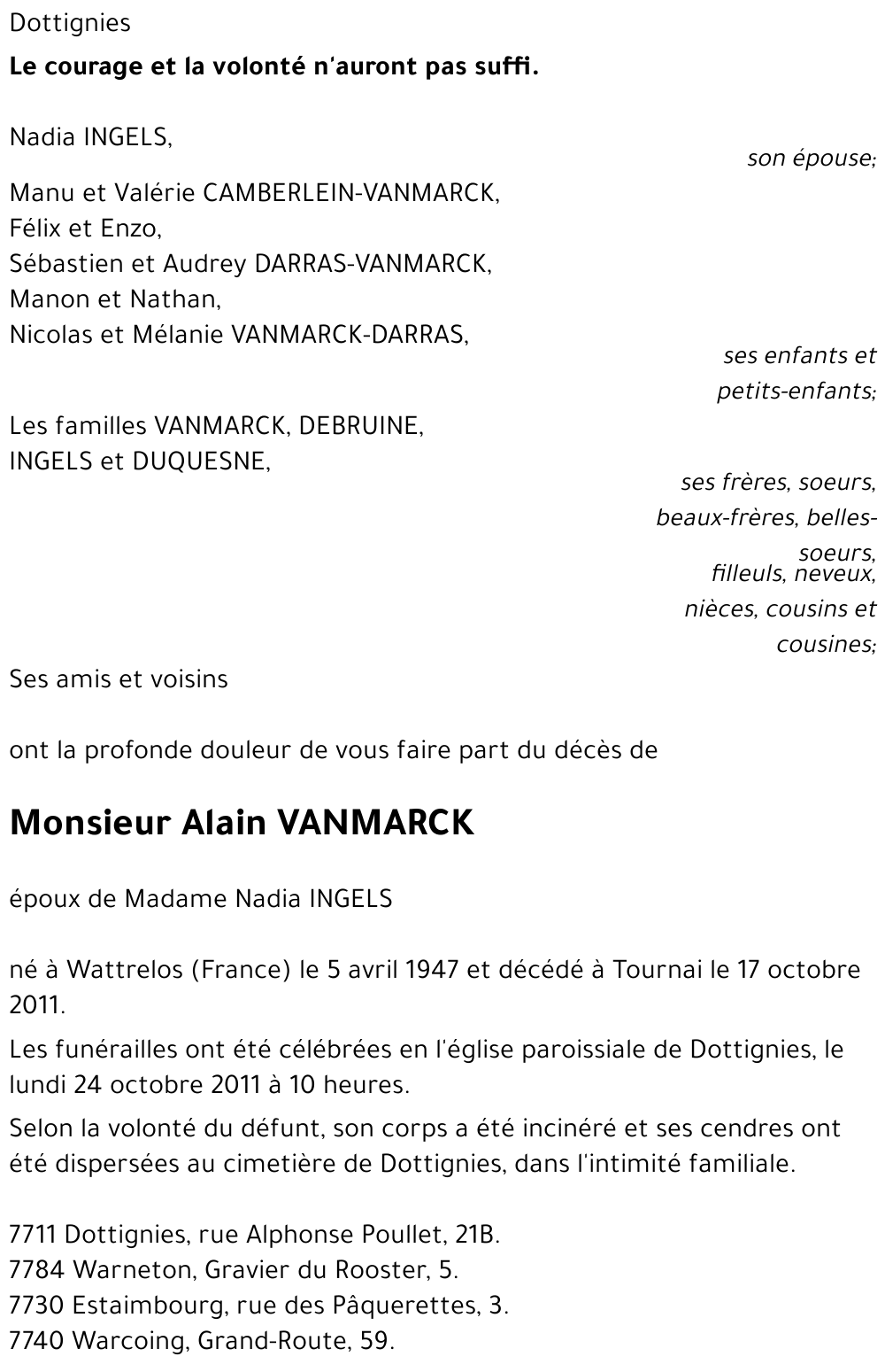 Alain VANMARCK