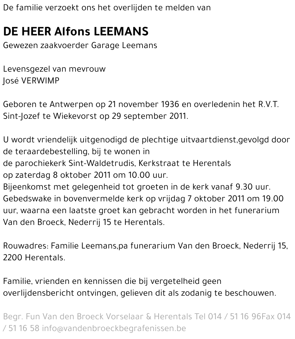 Alfons Leemans