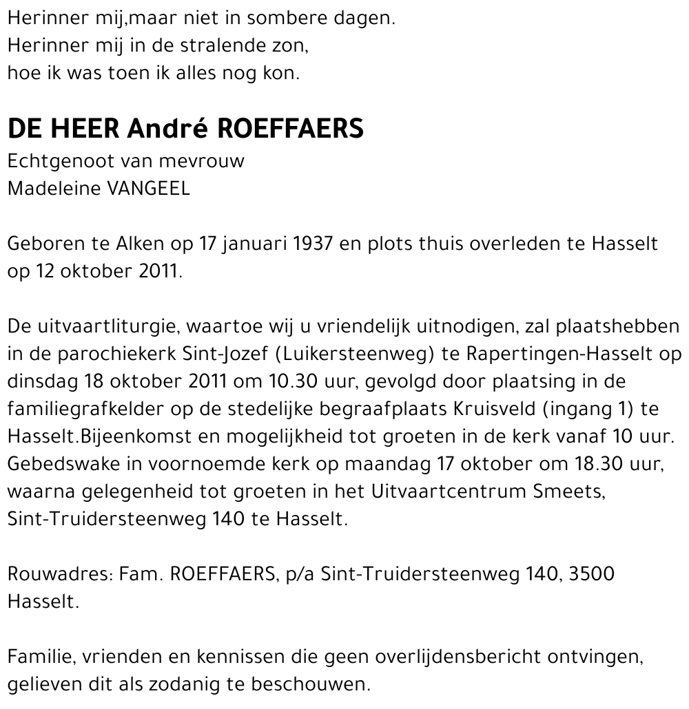 André Roeffaers