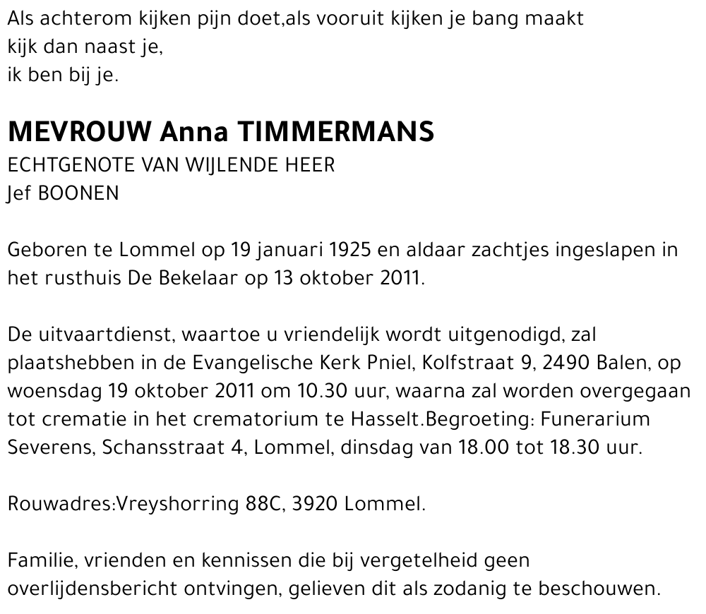 Anna Timmermans