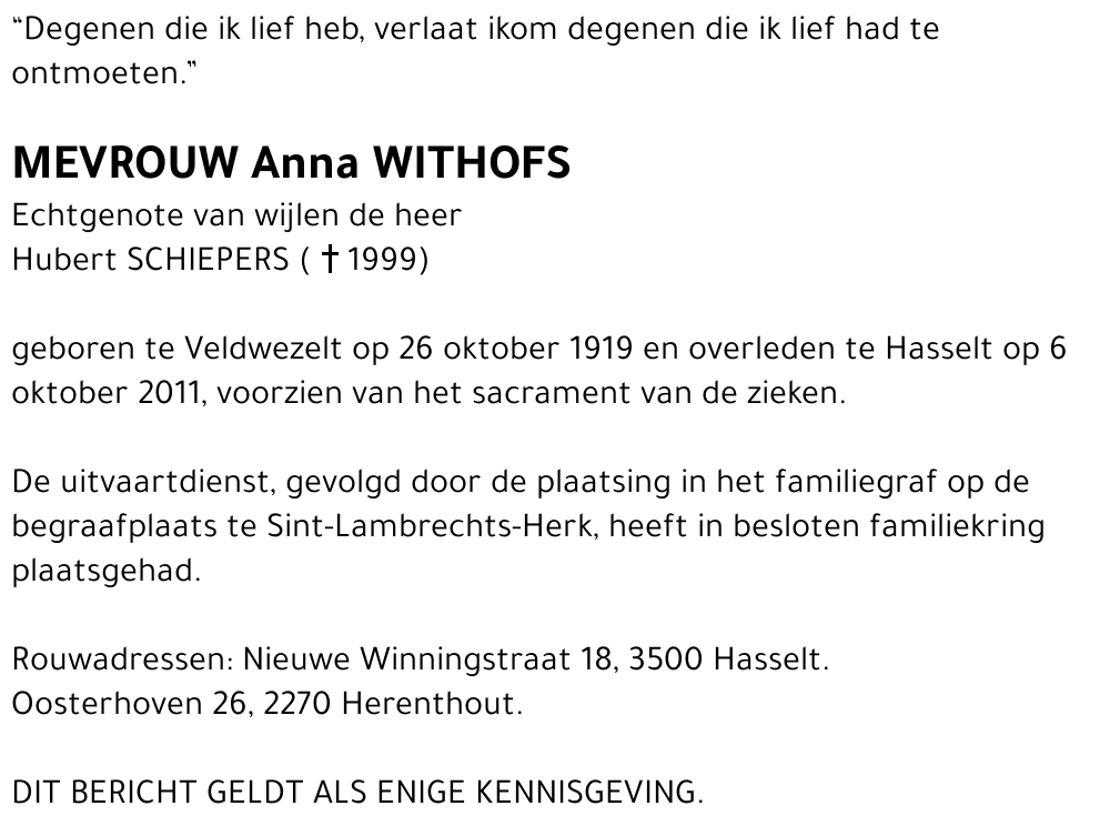 Anna Withofs