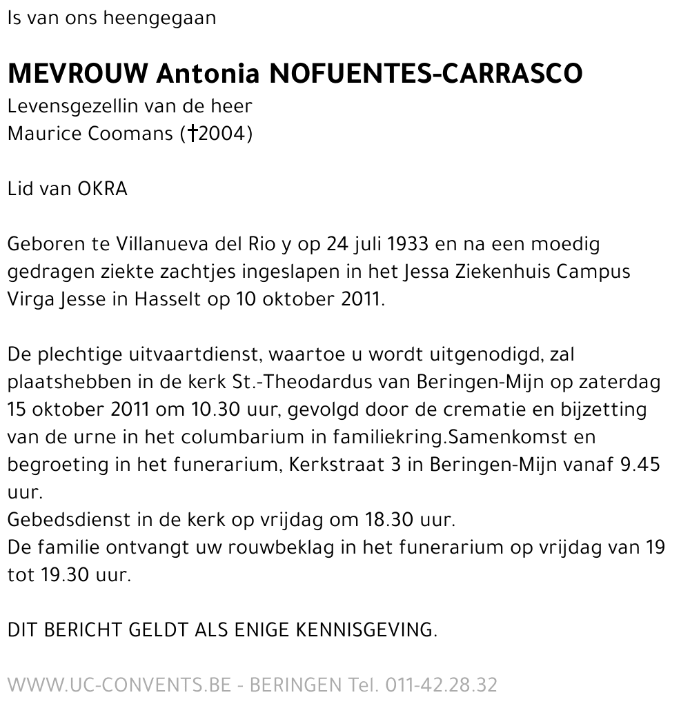 Antonia Nofuentes-Carrasco