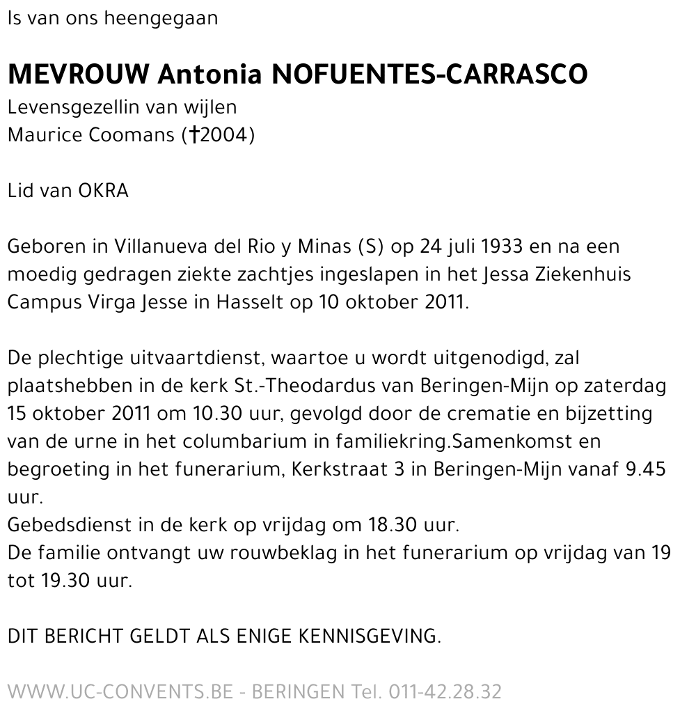 Antonia Nofuentes-Carrasco