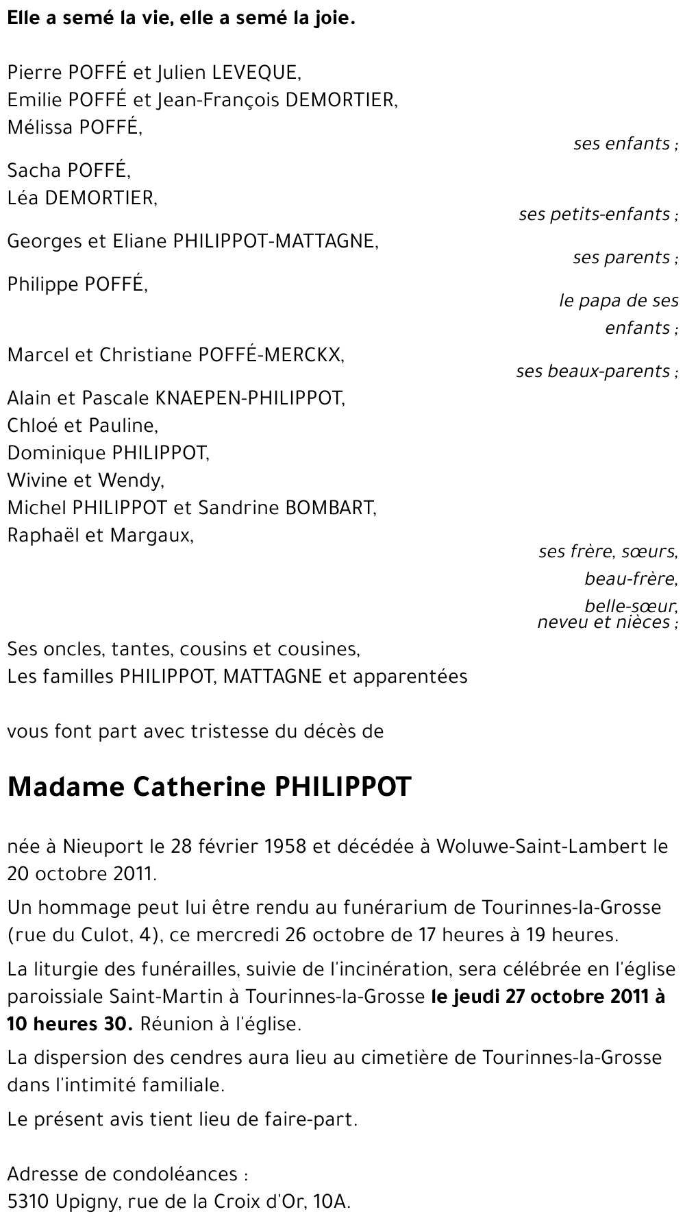 Catherine PHILIPPOT