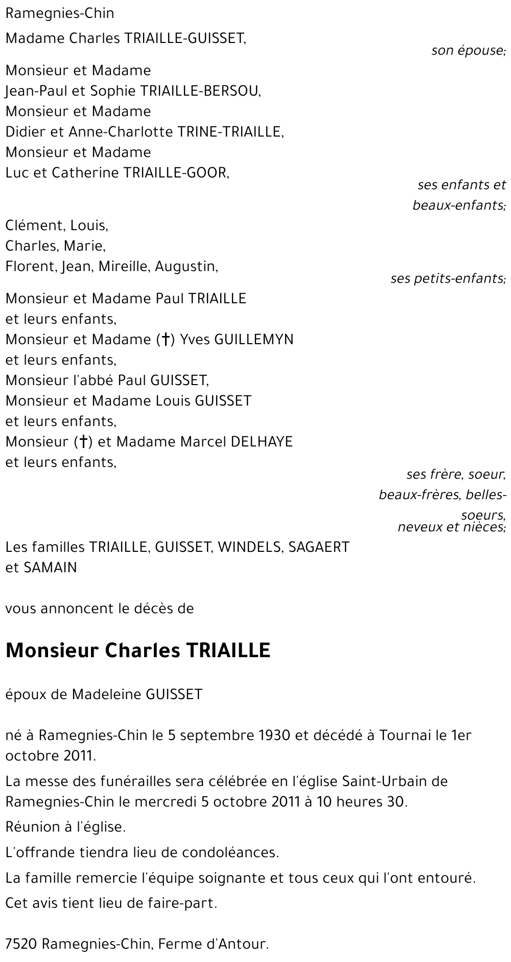 Charles TRIAILLE