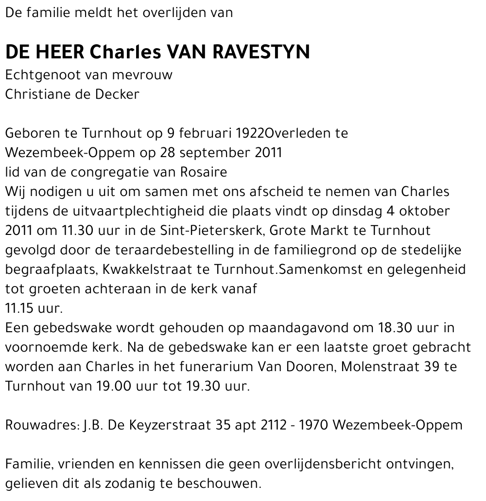 Charles van Ravestyn