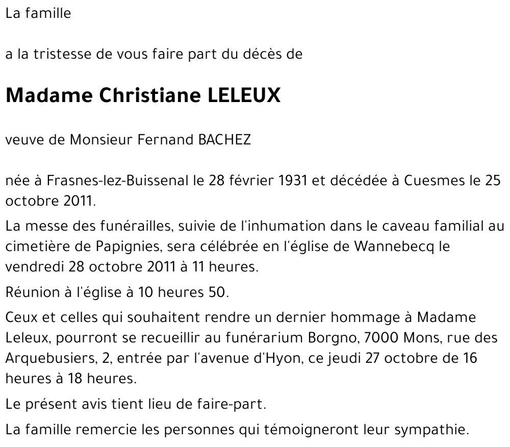 Christiane LELEUX