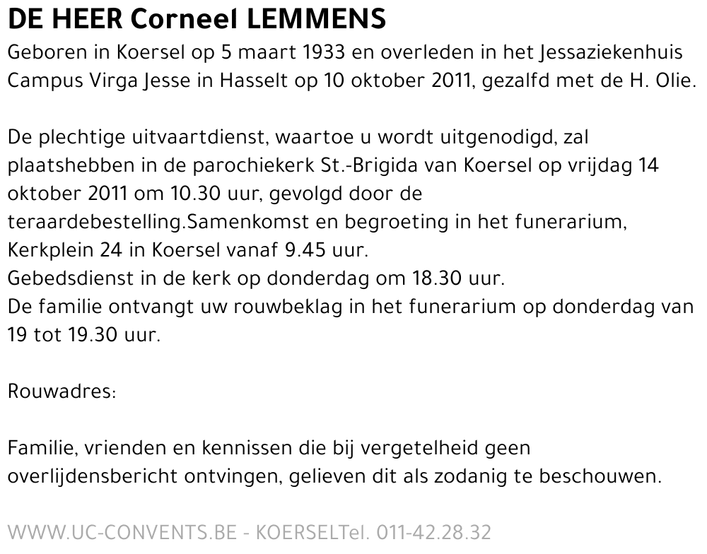 Corneel Lemmens