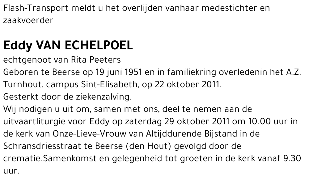 Eddy Van Echelpoel