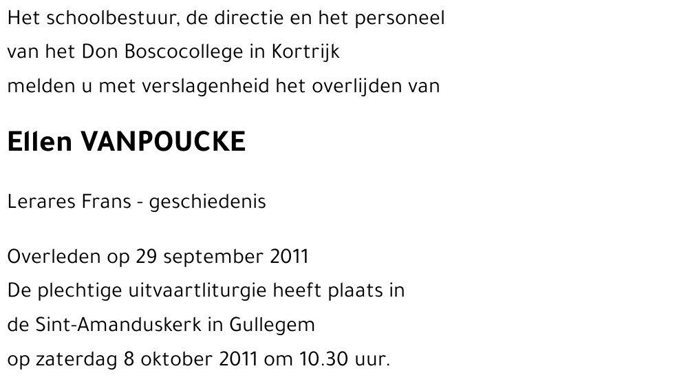 Ellen VANPOUCKE