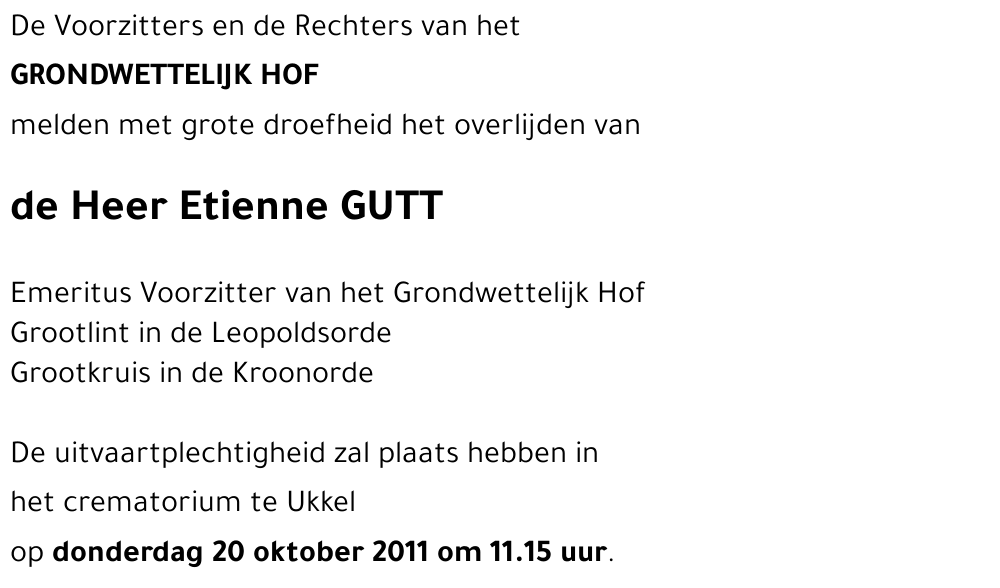 Etienne GUTT