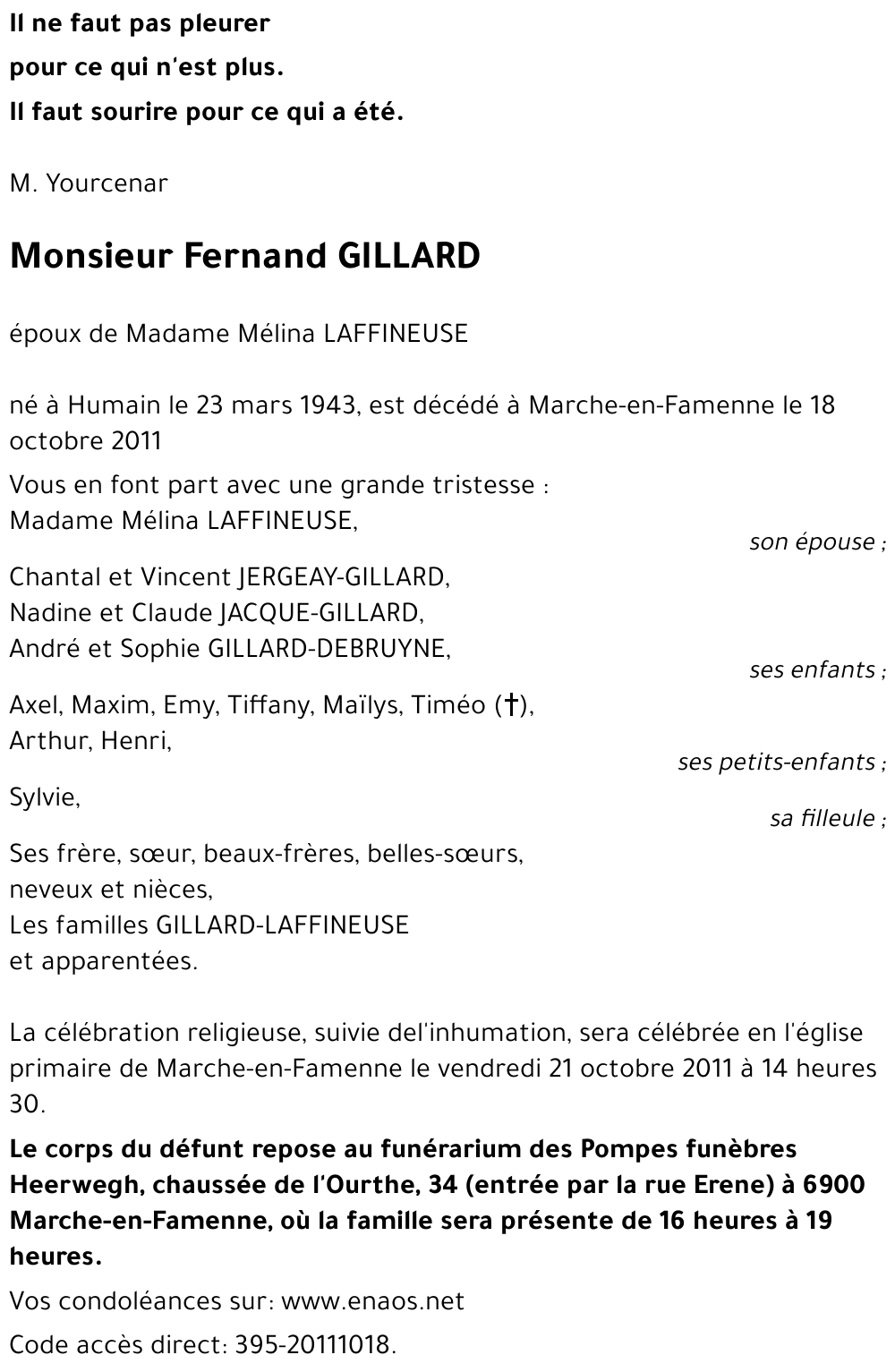 Fernand GILLARD