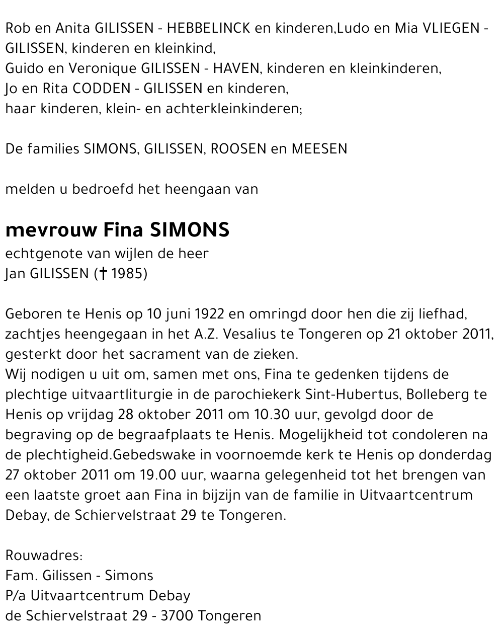 Fina SIMONS