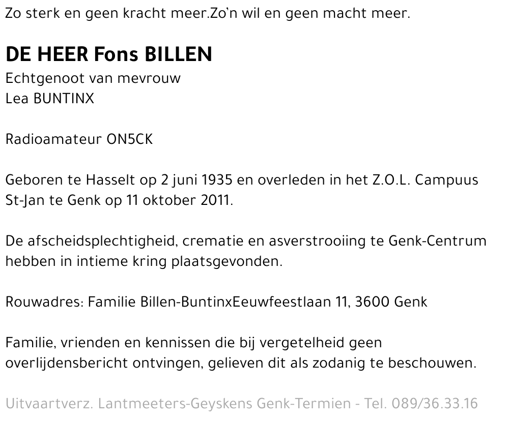 Fons BILLEN