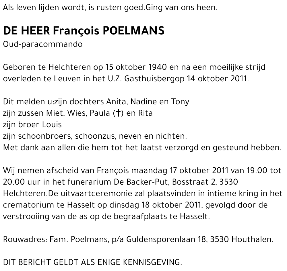 François POELMANS