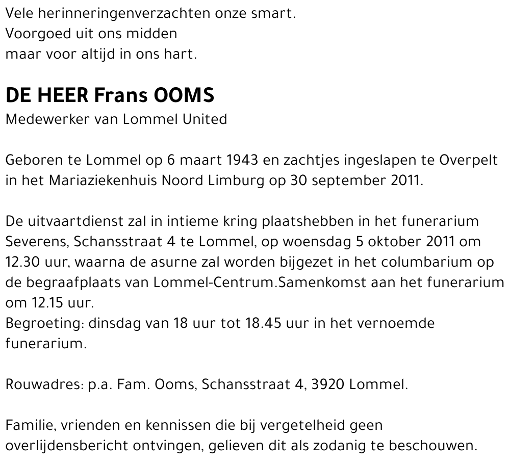 Frans Ooms