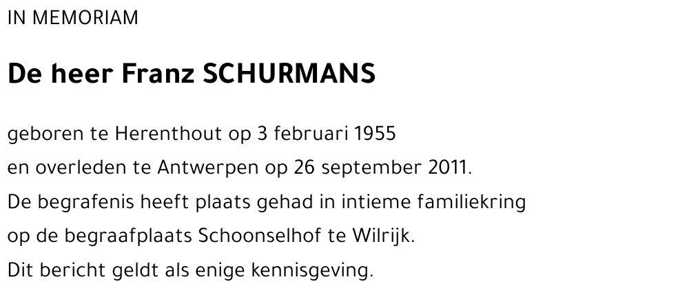 Franz Schurmans