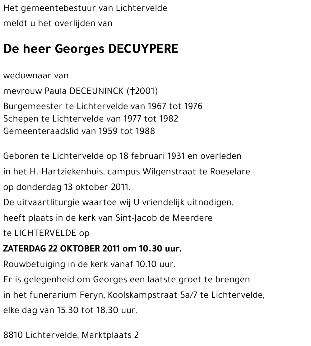 Georges DECUYPERE