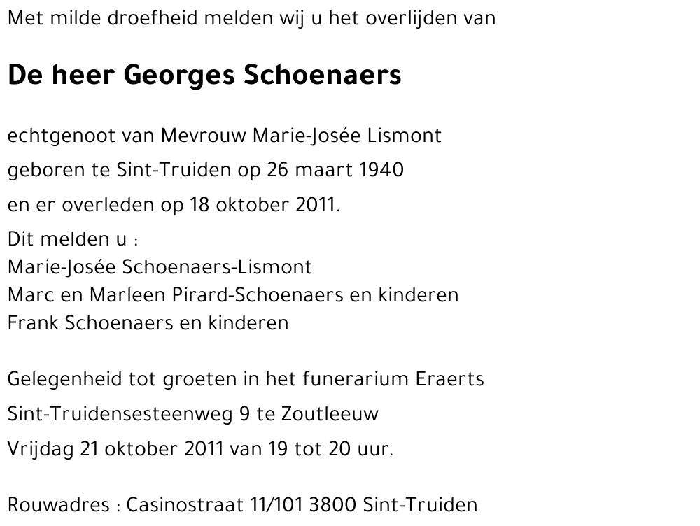 Georges SCHOENAERS