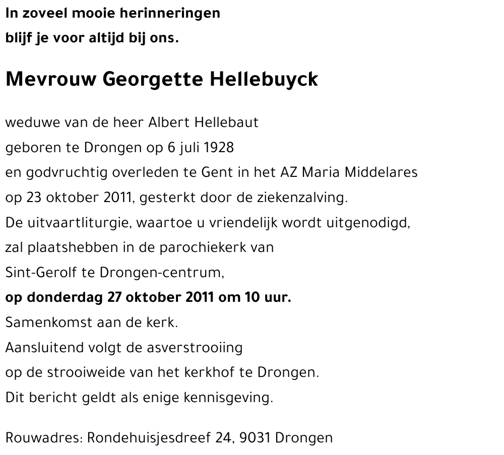 Georgette Hellebuyck