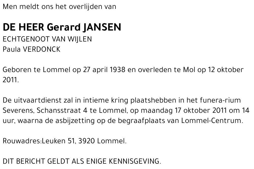 Gerard Jansen