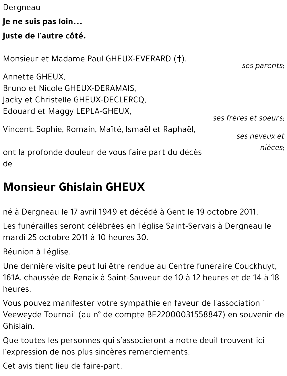 Ghislain GHEUX
